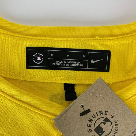 Boston Red Sox MLB Yellow Blue Nike City Connect Jersey Mens Medium New - Picture 4 of 9